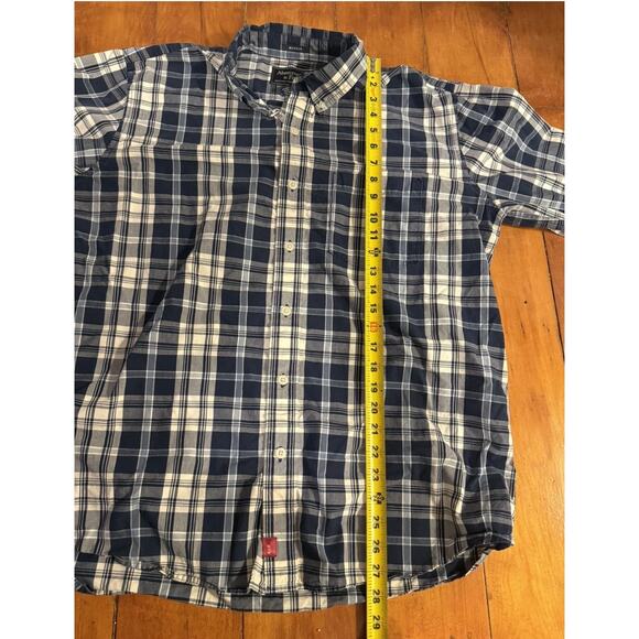 Vintage Abercrombie Fitch Mens Shirt SZ L Blue Muscle Fit - Picture 10 of 10